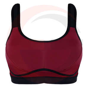 Produit chaud haut pour Impact soutien Fitness sport soutien-gorge pour Yoga Gym entraînement sans couture rembourré avant Logo maille décoration grande taille - Product Image 1