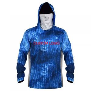 Sublimación personalizada para hombres Sudadera con capucha de pesca Protección solar Ropa de pesca Rendimiento Sudaderas con capucha de pesca al aire libre Ropa deportiva para la venta - Product Image 2