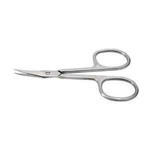 Tijera para cutículas de longitud personalizada con cuchillas de acero inoxidable y mango de plástico Punta puntiaguda curvada Color y logotipo personalizados - Product Image 4