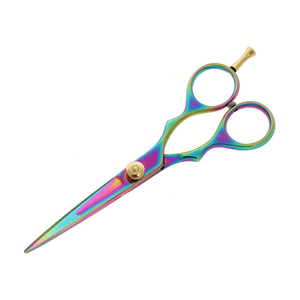 Ciseaux de coiffeur de qualité industrielle OEM multicolores revêtus de lames de rasoir lisses en acier inoxydable pour le cisaillement - Product Image 6
