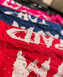 ชุดวอร์มสองชิ้นงานตามสั่งพิมพ์ลายและพลอยเทียม - Product Image 4