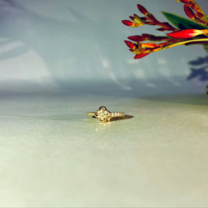 Anillo de Diamantes Clásico de Boda, Diseño de Oro Rosa de 14K, HLR00768, Corte Brillante Redondo Natural H-I, SI3-I1, Proveedor Confiable, OEM, ODM - Product Image 1