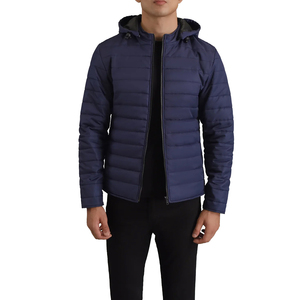 OEM Customized Logo Mens Winter Outdoor Windproof <b>Quilted</b> Jacket Solid Hooded Puffer Jackets New Design For Men - Product Image 1