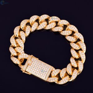 สร้อยข้อมือเพชรโมอิส VVS1สำหรับเขาปรับแต่งได้สร้อยข้อมือฮิปฮอปกำไลข้อมือสไตล์แร็ปเปอร์ - Product Image 2