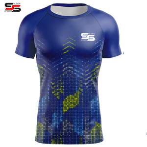 Mma Rash Guard Tops Rashguard Rash Guard Chemises de compression personnalisées pour hommes Chemise de compression à manches longues Rash Guard - Product Image 4