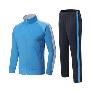 Personnalisable 2 pièces Rugby Football porter veste zippée hauts pantalons hiver automne Fitness exercice vêtements pour l'entraînement et les allumettes - Product Image 4