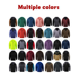 Sudadera con capucha de gran tamaño informal de algodón 100% para hombre, logotipo elegante para estampado abullonado en relieve, tela tejida de otoño personalizable para todos los días - Product Image 2