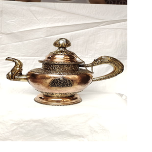 Théières en laiton et en cuivre sur mesure avec sculpture, idéales pour les magasins de décoration intérieure à revendre - Product Image 6