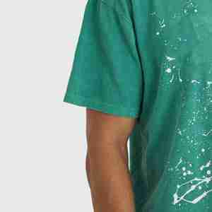 OEM 300 GSM Heavy Weight Boxy Fit Camisetas recortadas para hombres 100% algodón Drop Shoulder Diseño de gran tamaño Camisetas para hombres - Product Image 6