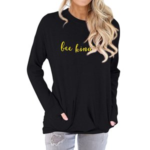 Venta al por mayor de Jersey de mujer de color personalizado con diseño impreso, sudadera con bordado, diseño personalizado, pedido a granel aceptado - Product Image 5