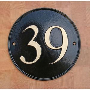 Decorative Hotel House Room No. Number Sign Brass General Signs Black Coated High Quality <b>Metal</b> Wall Sign Number <b>Plate</b> & Plaque - Product Image 4