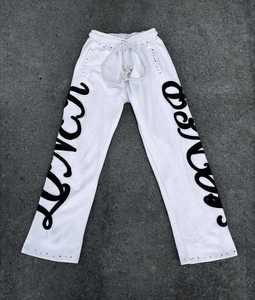 Professional Manufacture 100% Cotton High Quality Tracksuit For <b>Men</b> Heavy Weight Fabric Rhinestone Embroidered <b>Men's</b> Tracksuit - Product Image 2