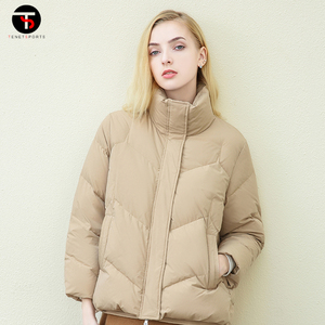 แจ็กเก็ตขนเป็ดฤดูหนาวสำหรับผู้หญิงระบายอากาศแขนยาวซิปไซส์ XL-ขายส่ง - Product Image 3