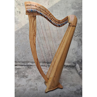 12-String Customized Colorful Wooden Irish Harp Custom Logo-Durable Lightweight Musical Instrument for Music Lovers Beginners