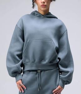 Sweat-shirt à capuche pour femme en gros, sweat-shirt décontracté de style streetwear avec capuche courte pour les entraînements et l'hiver/l'été - Product Image 1