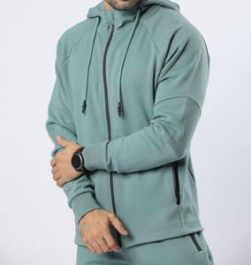 Conjunto Deportivo de Dos Piezas con Cremallera New Look para Gimnasio, Entrenamiento y Fitness, Chándal Informal para Hombre de Estilo Nuevo - Product Image 3