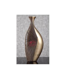 Vase en métal fini pour la maison Centre de table Pièces Décor Vases en métal Coulée d'aluminium Métal Vert Patine - Product Image 4