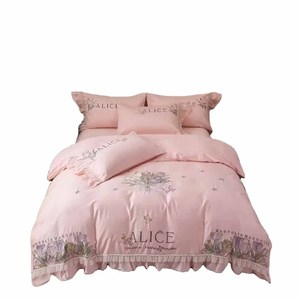 Juego de Sábanas de Alta Calidad para Habitación de Hotel, Diseño Nuevo, Color Sólido, Venta al por Mayor, Textil para el Hogar - Product Image 1