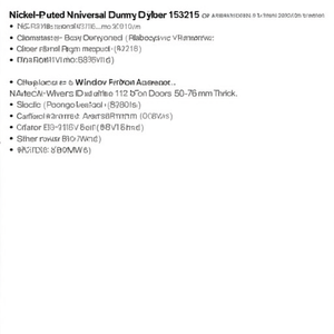 Nickel-Plated Universal <b>Dummy</b> Cylinder 153215 for Doors 50-76 mm Thick - Product Image 3