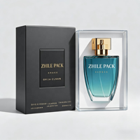 Boîte à parfum en carton rainuré avec logo personnalisé, estampage à chaud en feuille d'or, impression UV, emballage de luxe écologique et recyclable pour flacon