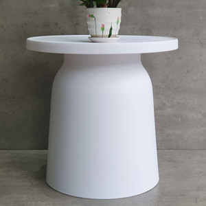 Minimalist PP Plastic Convertible <b>Side</b> <b>Table</b> 47cm for Living Room Home Use ST-LHA806 - Product Image 4