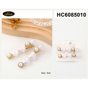 Barrettes à cheveux Linda Sweet Bow 5cm en polyester pour femmes, décoration quotidienne des cheveux - Product Image 6