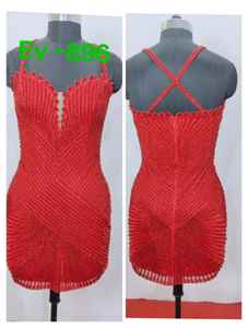 Vestido de Baile Casual Largo hasta el Suelo con Escote Profundo en V, Diseño Sexy con Abertura en la Espalda, Bordado de Lentejuelas y Terciopelo - Vestido Elegante para Mujer - Product Image 6