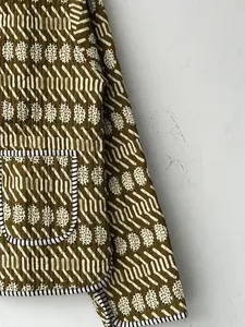 2023-24 Nouvelle Arrivée Femmes Réversible Coton Kantha Cousu Manteau Veste Vintage Traditionnel Matelassé Conception - Product Image 6