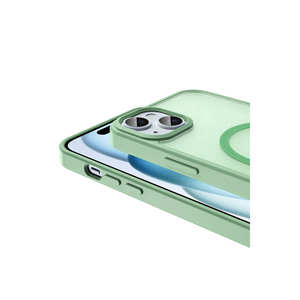 Étui de protection mat Netzy pour iPhone 15 Plus compatible MagSafe, coque antichoc en silicone avec design élégant - Product Image 3