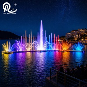 Fontaine musicale immersive avec effets LED RVB pour l'amusement des centres de villégiature de luxe et les projets d'aménagement paysager - Product Image 3