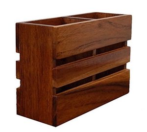 Soporte para utensilios de cocina Cubiertos Organizador Utensilios de madera Contenedor Almacenamiento Soporte para utensilios de madera - Product Image 2