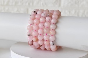 Best Attractive Pink Color Pink Opal 8mm Round Beaded <b>Healing</b> <b>Bracelet</b> Premium Quality Gemstones For Jewelry Meditation Fashion - Product Image 1