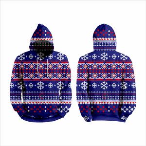 Wholesale Unisex Custom <b>Christmas</b> Sublimation <b>Men's</b> <b>Hoodies</b> Colorful Printed Oversized Pullover Fleece Winter 3D Embossed XS - Product Image 5