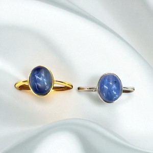 New Arrival 925 Silver Handmade Unisex <b>Ring</b> Rose Gold & Gold Plated Oval 6x8 MM Gemstone Stackable <b>Ring</b> - Product Image 5