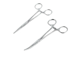 Forceps hémostatiques vétérinaires SCORPION BLADE en acier inoxydable certifié CE, instrument médical de classe II, surface anti-corrosion - Product Image 1
