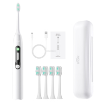 Brosse à dents électrique à poils souples très vendue avec 3 modes de nettoyage des dents, soins dentaires variés en promotion
