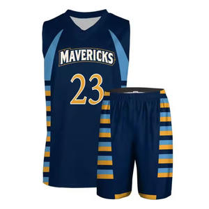 Uniforme de Baloncesto para Hombre, Talla Grande, Nuevo Diseño, Impresión Digital, Mezcla de Colores, Transpirable, con Parches Bordados, Estilo Conjunto, 100% Poliéster - Product Image 4