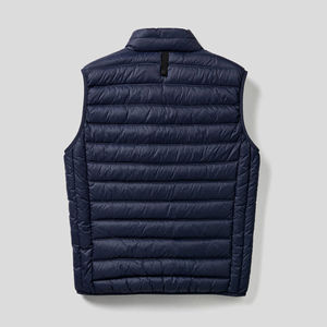 Gilet bouffant d'hiver sans manches personnalisé réversible décontracté léger mode fermeture éclair respirant vente en gros tissu chaud pas cher - Product Image 5