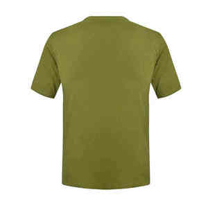 T-shirt uni à manches courtes et col rond en coton 100% de haute qualité pour hommes, logo personnalisé imprimé par méthode numérique - Product Image 6