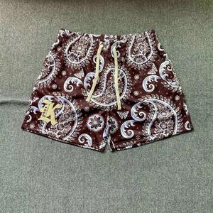 Paisley Sublimation Print Double Layer Bandana <b>Shorts</b> Manufacturer 5 Inch <b>Men</b> <b>Camo</b> Custom Mesh <b>Shorts</b> With Custom Drawstring - Product Image 1