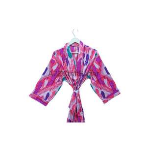 ชุดกิโมโนยาวคอตตอน100% สำหรับผู้หญิงแฟชั่น, ชุดคลุมกลางคืนน้ำหนักเบาชุดคลุมคลุมคลุมคลุมอาบน้ำลายดอกไม้สำหรับวันแม่ของขวัญที่ดีที่สุด - Product Image 2