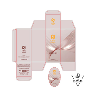 Custom Printed Vanilla Beauty Products Folding <b>Cardboard</b> Packaging Box Embossed Skincare Serum and Nail Care Oil Unique Design - Product Image 3
