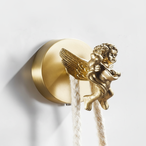 Crochet décoratif tête d'animal en or de qualité supérieure JIBH032, porte-manteau mural de luxe, porte-serviettes, porte-robe, design en résine à une seule pointe - Product Image 1