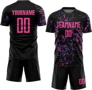 Conjuntos de Uniformes de Fútbol Sublimados Personalizados, Camiseta y Pantalones Cortos Transpirables de Secado Rápido, Kits Deportivos de Entrenamiento de Fútbol para Hombre - Product Image 2