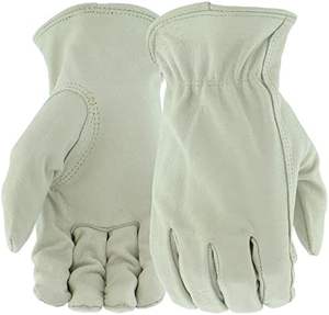 Men's High Quality Cow/Goatskin Grain Leather Work <b>Gloves</b> <b>Driver</b> <b>Gloves</b> Anti-Cut Anti-Impact Functions General Safety <b>Gloves</b> - Product Image 1
