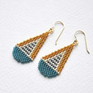 ต่างหูลูกปัดเม็ดแก้วน้ำหนักเบาสำหรับงานเทศกาล - Product Image 6