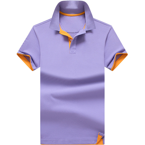 Camisetas estilo Polo para hombre con manga corta tela de punto transpirable 100% algodón bordado pantalla de seda 3D silicona servicio OEM - Product Image 5