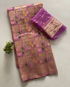 Indian Elegant Bollywood Designer Fancy Printed Saree Más de moda Exclusivo de moda Royal Taste Rich Look Saree Sari - Product Image 4