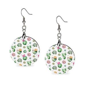 Vente en gros d'ensemble de boucles d'oreilles tendance et tendance fabriquées par l'homme Nouveau design imprimé en bois Boucles d'oreilles pendantes Tenue de fête prise en charge en toute saison - Product Image 2