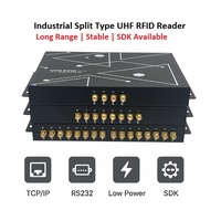 Lector RFID UHF Fijo de 4/8/16 Puertos, 860-960MHz, Largo Alcance |   Lector RFID Industrial de Tipo Dividido con SDK EPC Gen2